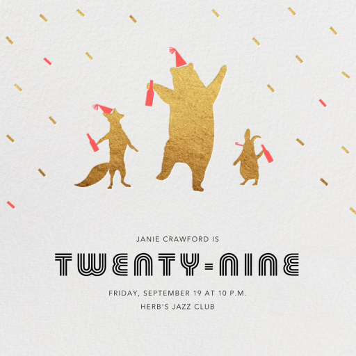 Party Animals - Birthday Invitation by Paperless Post