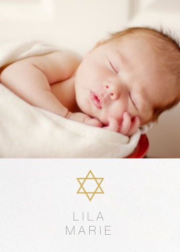 Guiding Star (Photo) - Bris/Baby Naming Invitation by Paperless Post