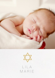 Guiding Star (Photo) - Bris/Baby Naming Invitation by Paperless Post