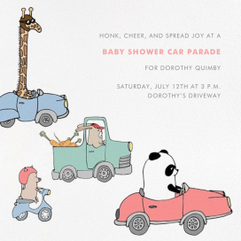 Automotive Animals - Baby Shower Invitation by Paperless Post