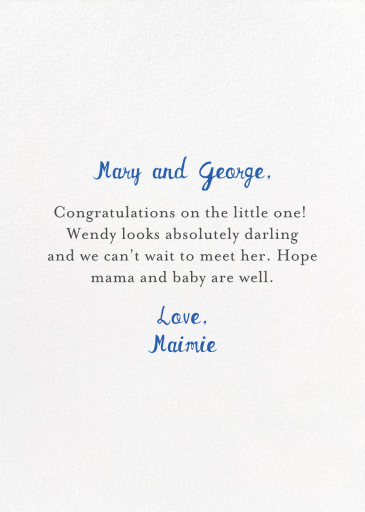 A Baby Joey - Moving Announcement by Mr. Boddington's Studio - Back