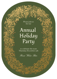 Golden Wreath by Paperless Post