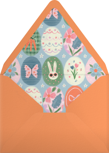 Easter Eggs Pattern Invitation Envelope