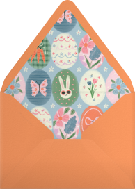 Easter Eggs Pattern Invitation Envelope