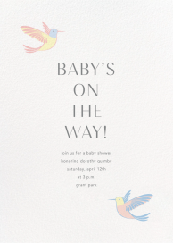 Hummingbirds - Baby Shower Invitation by Paperless Post