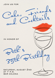 Kiss and Clink - Invitation by Paperless Post