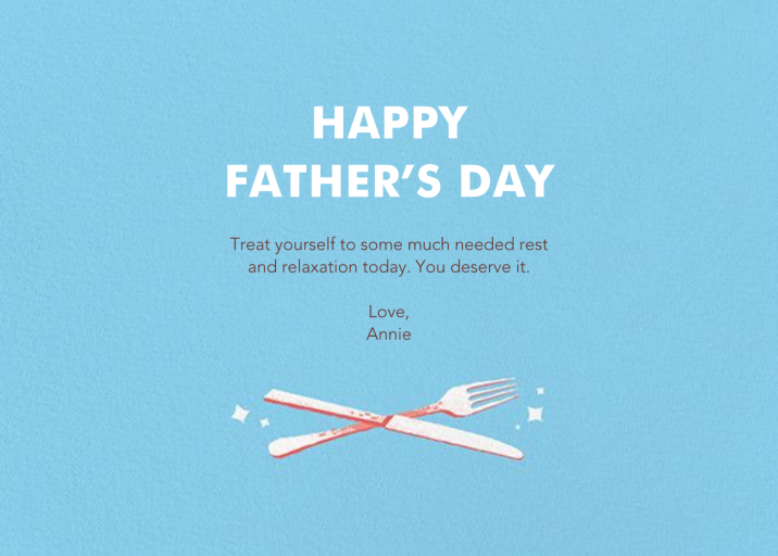 Treat Your Dad - Father's Day Card by Paperless Post - Back