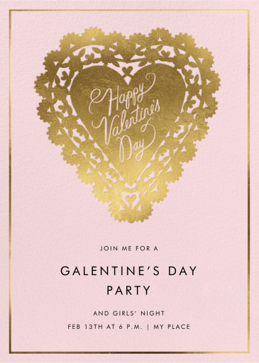 Valentine’s Day Doily (Single-sided) - Galentine's Day Invitation by Rifle Paper Co.