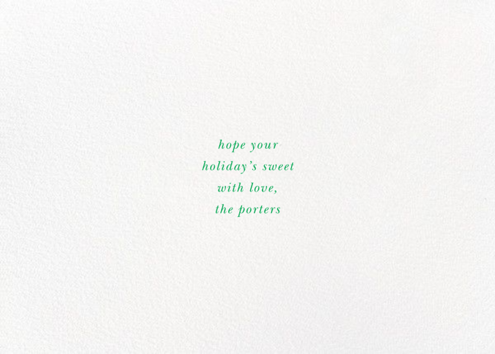 Hope Peace Cookies - New Year's Card by kate spade new york - Back