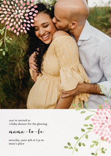 Dahlias Photo (Tall) - Summer Party Invitation by Paperless Post