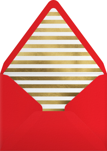 Gold Foil Kraft Holiday Card Envelope