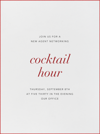 Ivory Stained Edge - Invitation by Paperless Post