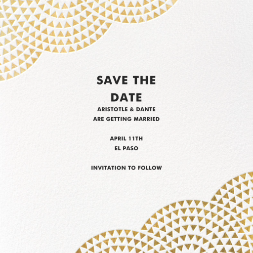 Savoy (Square) - Save the Date by Paperless Post