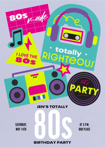 80s Party by Paperless Post