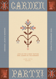 Threaded Meadow Garden Party - Party Invitation by Rubinski Works