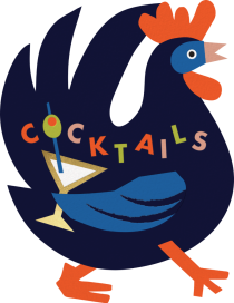 Cocktail Rooster - Birthday Invitation by Cheree Berry Paper & Design