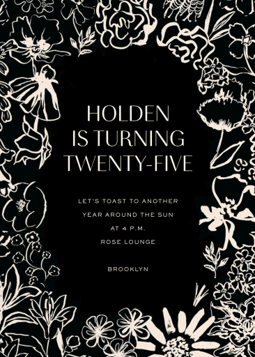 Lost in the Garden - Birthday Invitation by Liberty