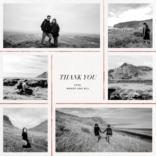 Photo Grid Border - Thank You Card by Paperless Post