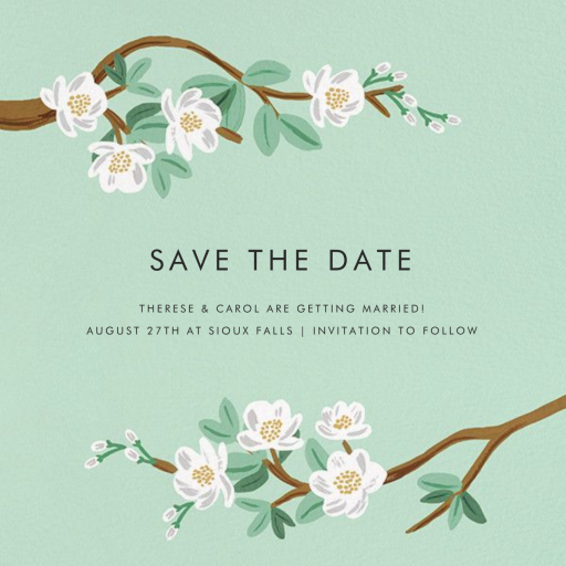 Tea Tree (Save the Date) by Rifle Paper Co.