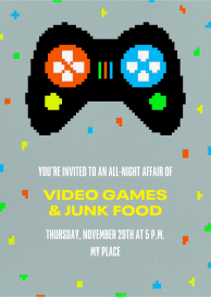 Player One - Get-Together Invitation by Paperless Post