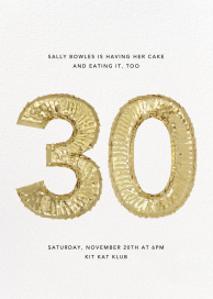 Shine - 30th Birthday Invitation by CONFETTISYSTEM