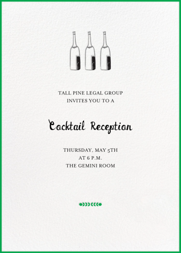 Bubbly for All - Cocktail Party Invitation by Mr. Boddington's Studio