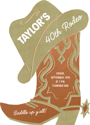 Rodeo - Birthday Invitation by Paperless Post