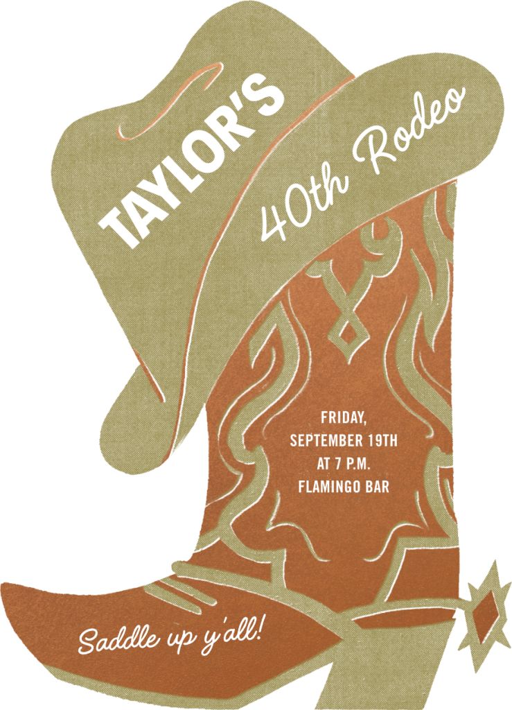 Rodeo Invitation