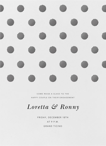 Polka Dot - Invitation by Oscar de la Renta