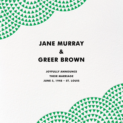 Savoy (Square) - Wedding Announcement by Paperless Post