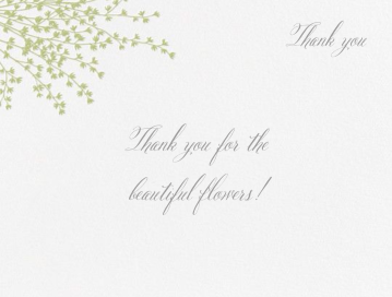 Forsythia Sprig - Thank You Card by Crane & Co.