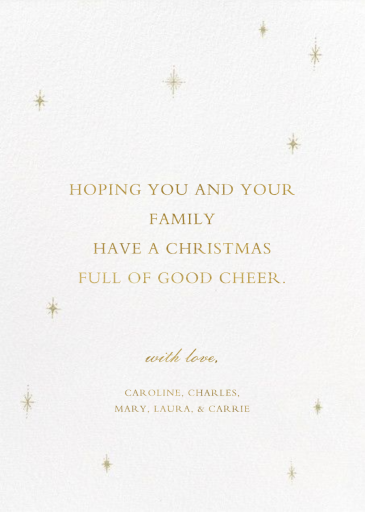 Pole Star - Christmas Card by Paperless Post - Back