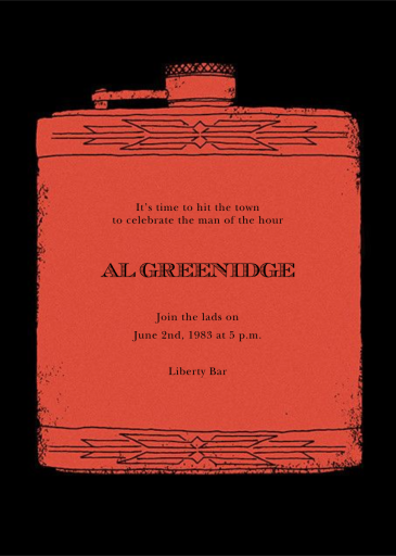 One For The Road - Invitation by Paperless Post