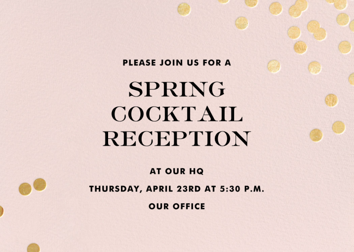 Confetti kate spade new york - Cocktail Party Invitation by kate spade new york