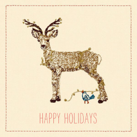 Decorated Deer - Holiday Card by Coral & Tusk