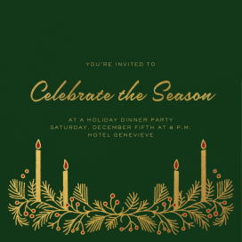 Adventskranz - Holiday Party Invitation by Paperless Post