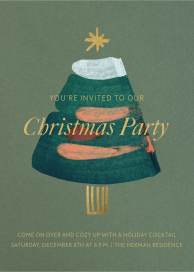 Holiday Brushstrokes - Holiday Party Invitation by Moglea