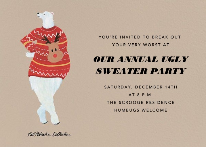Polar Couture - Holiday Party Invitation by Paperless Post