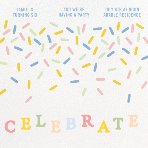 Party Sprinkle - Invitation by Paperless Post