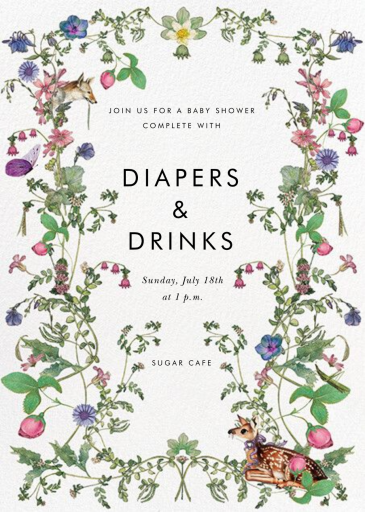 Fanged Fawn - Party Invitation by Stephanie Fishwick