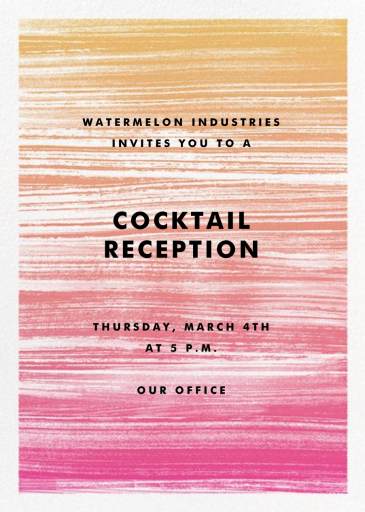 Gradient Messy Strokes by Paperless Post