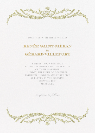 Daphne - Invitation by Crane & Co.