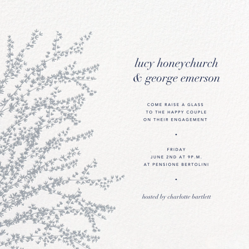 Forsythia Branch - Engagement Party Invitation by Paperless Post
