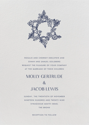 Nitzan I - Wedding Invitation by Paperless Post