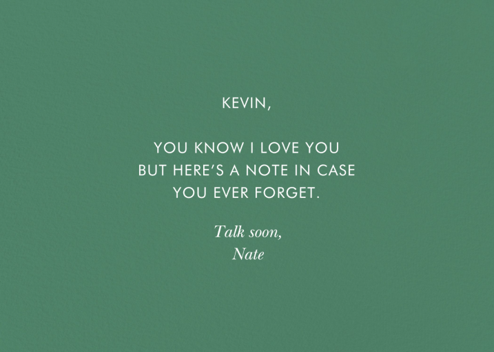 All You Need Is Love - Love and Romance Card by Rifle Paper Co. - Back