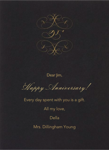 Numbers - Anniversary Card by Bernard Maisner