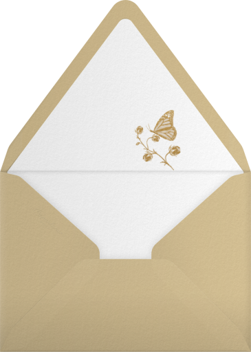 Flowers and Butterflies - Sketch Design Studio Envelope