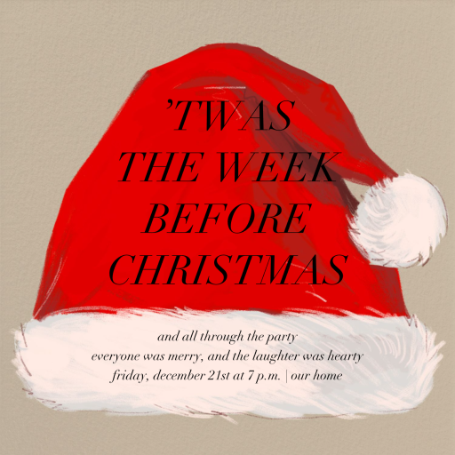 Mr. Kringle's Cap - Christmas Party Invitation by Paperless Post