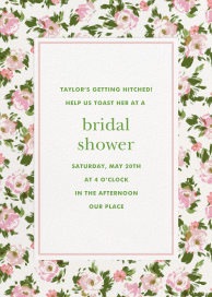Antique Floral Border - Bridal Shower Invitation by kate spade new york