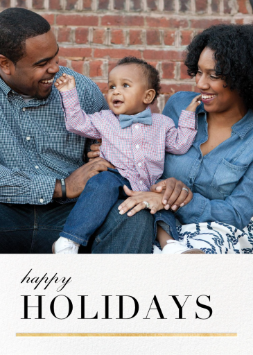 3/4 Portrait (Photo) - New Year's Card by Paperless Post